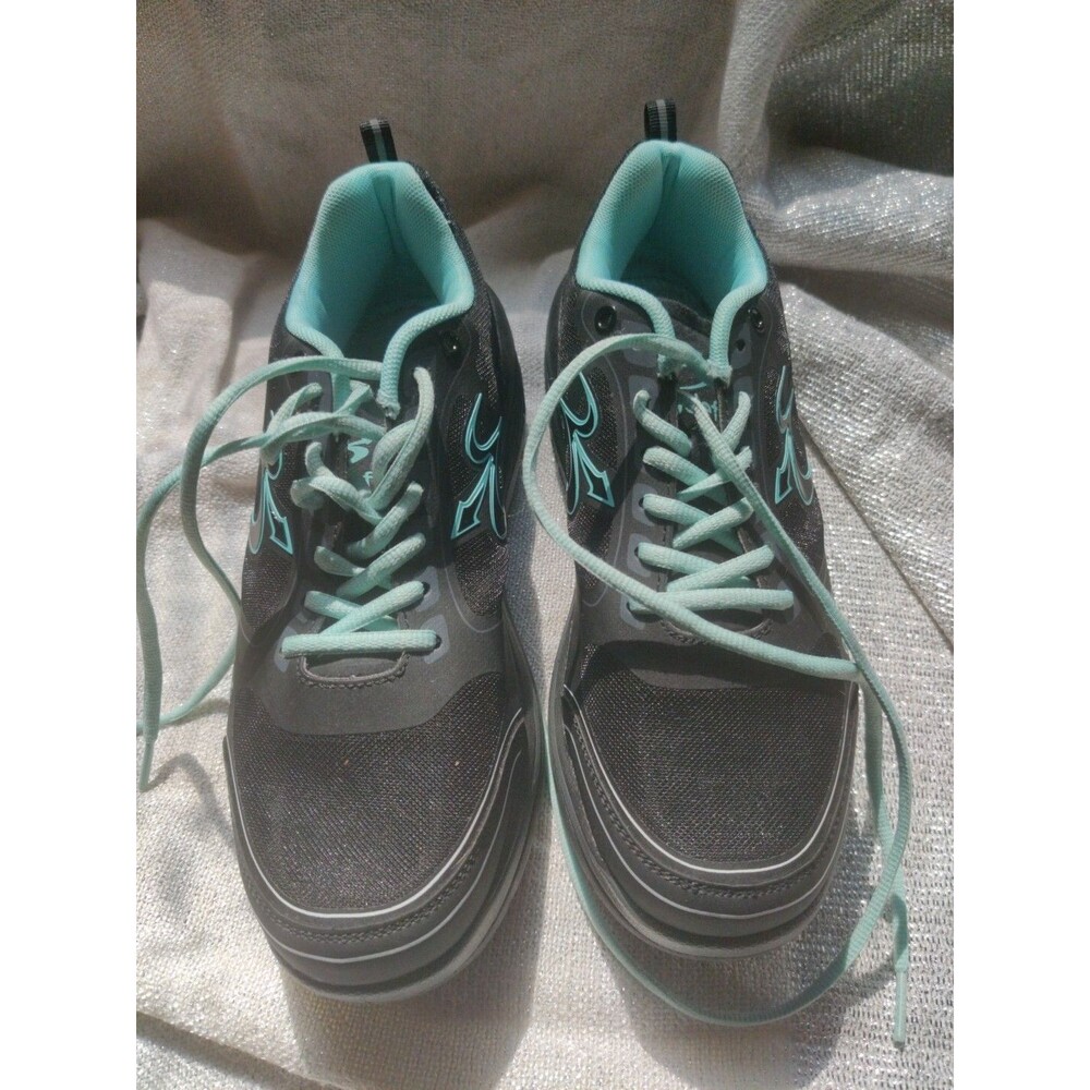 Gdefy Gravity Defyer Walking Shoes Sneaker Black Teal TB9022FTL-W Wom Size 9M